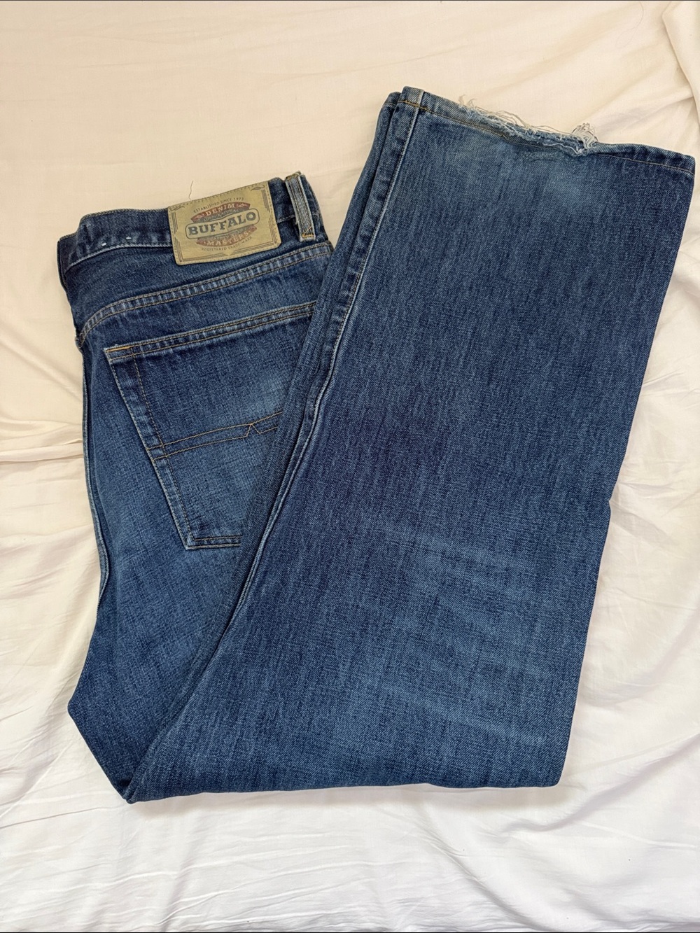 Buffalo David Bitton Men's Dark Blue Bootcut Jeans